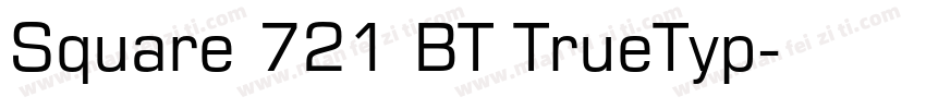 Square 721 BT TrueTyp字体转换